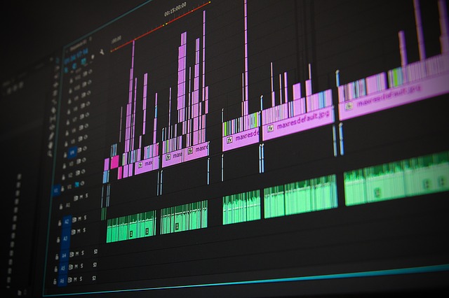 Sequence in video editing suite Your Documentary